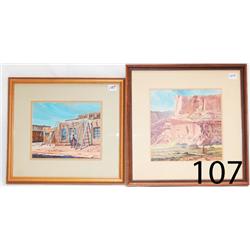 TWO WESTERN PAINTINGS