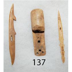 THREE ESKIMO TOOLS 