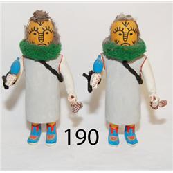 PAIR OF HOPI KACHINA DOLLS