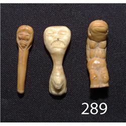 THREE ESKIMO CARVINGS