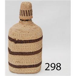 KLAMATH BASKETRY COVERED BOTTLE