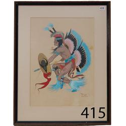 KIOWA/APACHE PAINTING 