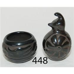 TWO SANTA CLARA POTTERY ITEMS 