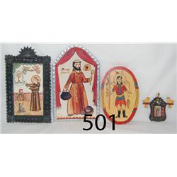 FOUR NEW MEXICAN RETABLOS 