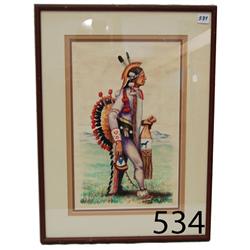 OGLALA SIOUX PAINTING