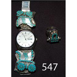 ZUNI WATCH BAND AND RING