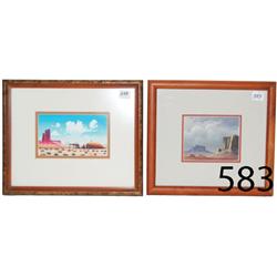 TWO NAVAJO PAINTINGS