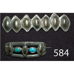 TWO NAVAJO BAR PINS