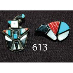 TWO ZUNI PINS