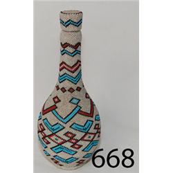 PAIUTE BEADED BOTTLE