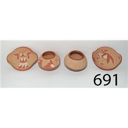 FOUR SAN JUAN POTTERY ITEMS