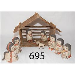 COCHITI POTTERY NATIVITY SCENE