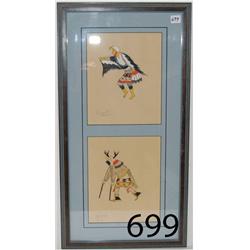 TWO TESUQUE PAINTINGS