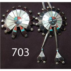 ZUNI BOLO AND BUCKLE