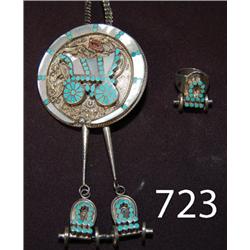 ZUNI BOLO AND RING SET