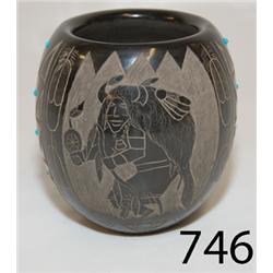 SANTA CLARA/SIOUX POTTERY VASE