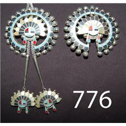 ZUNI BOLO AND BUCKLE