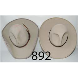 TWO WESTERN HATS