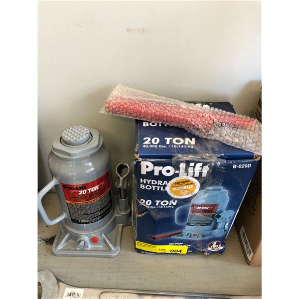 ProLift Hydraulic Bottle Jack - 20Ton