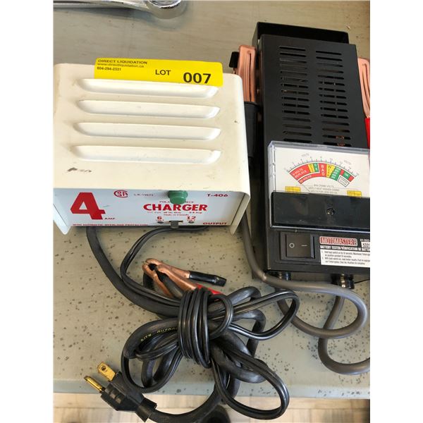 Polarity Check Charger 117V/60Hz & MotoMaster Battery Tester