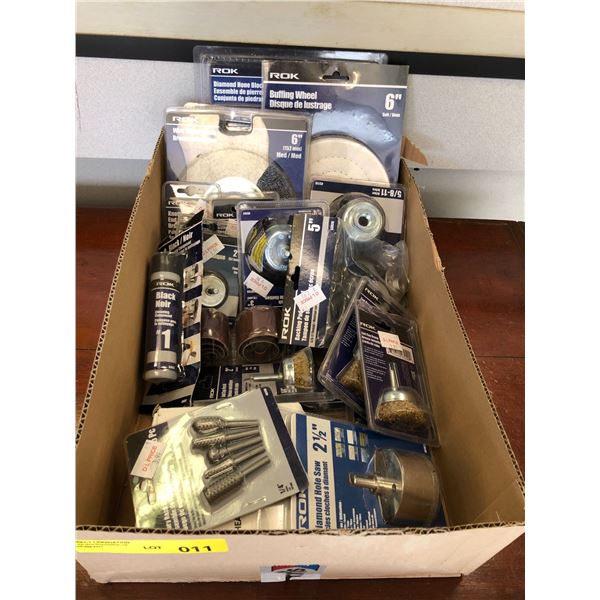 Box of Misc. ROK assorted tools