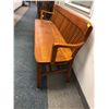 Image 2 : Large Oak Bench with Back - Nice Piece - 70in x 19 1/2in x 33in tall