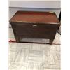 Image 1 : Vintage Wood Chest - missing keys - approx. 37in x 22in x 24in