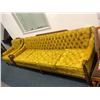 Image 1 : Large 4 seater Gold Patterned Sofa with Armchair - excellent condition - 89in long x 33in deep x 31i