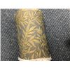 Image 2 : Large Roll of upholstery fabric - dark blue and green leaf motif