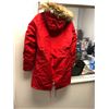 Image 3 : Women's Helly Hansen Mayen Parka - Red with Fur trimmed Hood - Regular Fit (Suggested retail $300) N