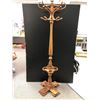 Image 1 : Antique Wood Coat Rack and Umbrella Stand - approx. 69in tall