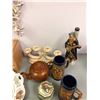 Image 3 : Collection of Misc. Antique Décor Pieces - candy dishes, Candle Holders, Steins, etc.  Different Man