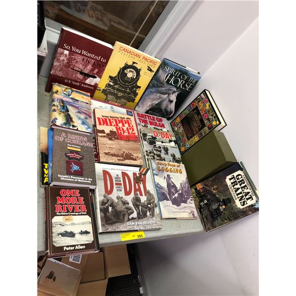 Miscellaneous Coffee Table Books - Including Military Books, Trains, Aircraft & Gardening