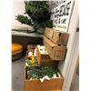 Image 1 : Lot of Christmas Decorations & Artificial Trees