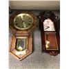 Image 1 : Group of two Pendulum Clocks ( mini grandfather)One is a Daniel Dakota Quartz - other is made by Ver
