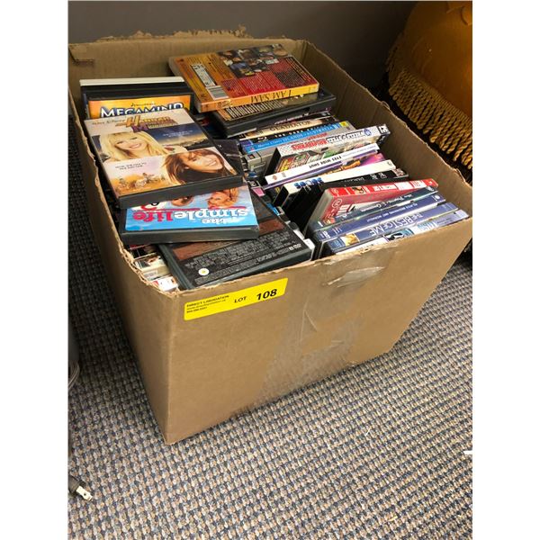Large Box of DVDs approx. 120 Including Titles such as Pretty Woman, Gladiator, The Best of Me & Pir