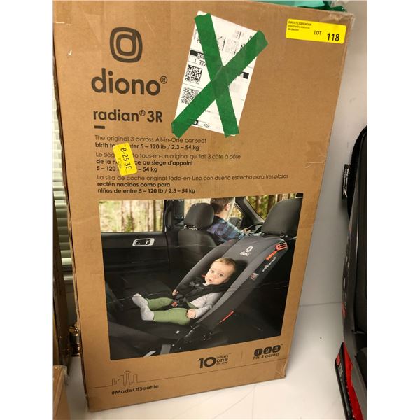 Diono Radian 3R - All In One Car Seat - Birth to 5 lbs/ 5-120lbs