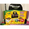 Image 2 : Lot of Crayola Artist Items - 100 Super Tip Markers, Sketching Pads, Light Up Tracing Pad and Colour