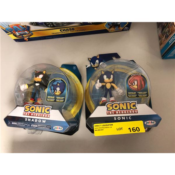 Lot of 2 Sonic The Hedgehog - Sonic & Shadow  - Collectible Characters