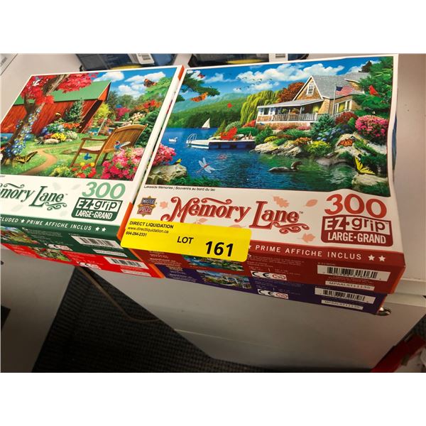 Lot of 4 Memory Lane Puzzles - 300 pieces each - Large EZ Grip Pieces