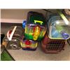 Image 1 : Four Hamster Cages with connecting Tubes and one small pet carrier