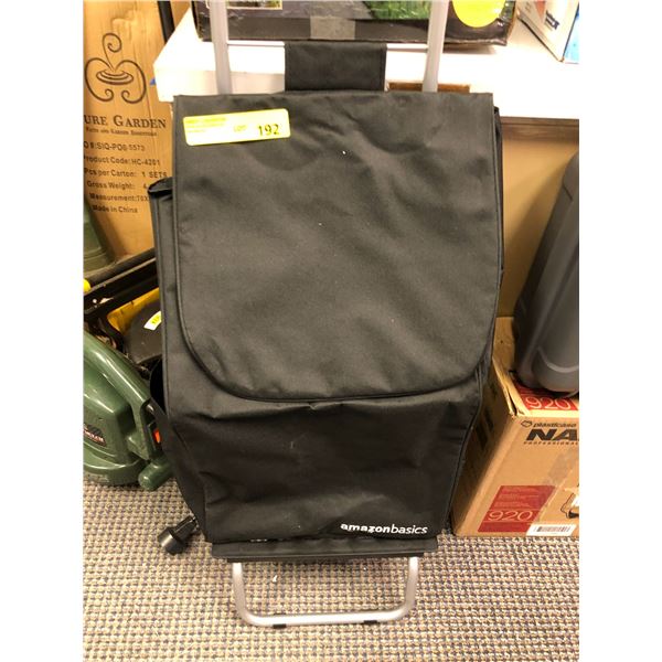 AmazonBasics - Rolling Shopping Trolley - Black
