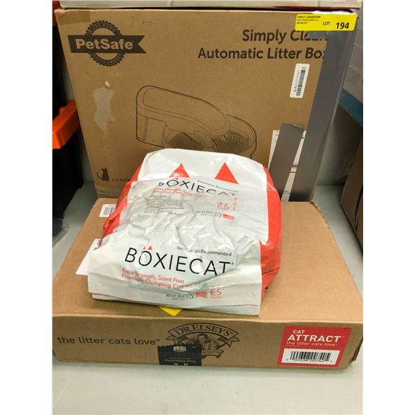 Petsafe Simply Clean Automatic Litter Box with Dr. Elsey's Cat Litter and Boxie Cat Premium Clumping