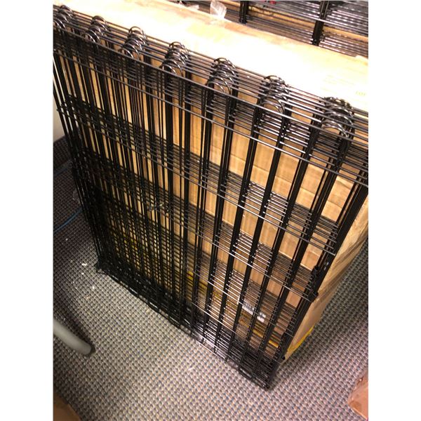 Metal Dog Fence or Playpen - Folding - Black