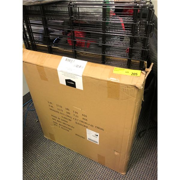 AmazonBasics - folding metal dog fence of playpen - Black