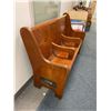 Image 2 : Wood Bench/Pew - approx. 60in x 22in x 41 1/2in tall