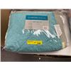Image 1 : Comform Spaces - King Quilt Set Mini Set - Comforter & Shame - Turquoise & Beige Design