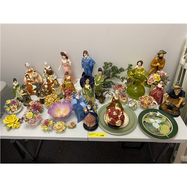 Table Lot of Misc. Ceramic & Porcelain Collectibles