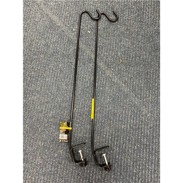 Two Clamp On Deck Hooks by More Birds - for Bird Feeders