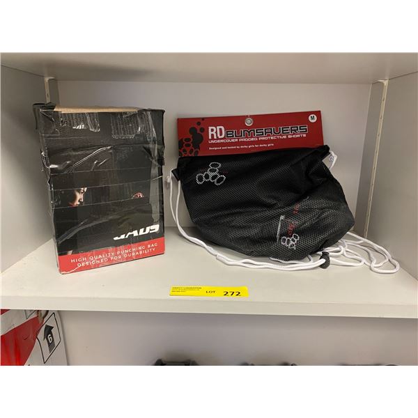 Punching Bag & Undercover Padded Protective Shorts